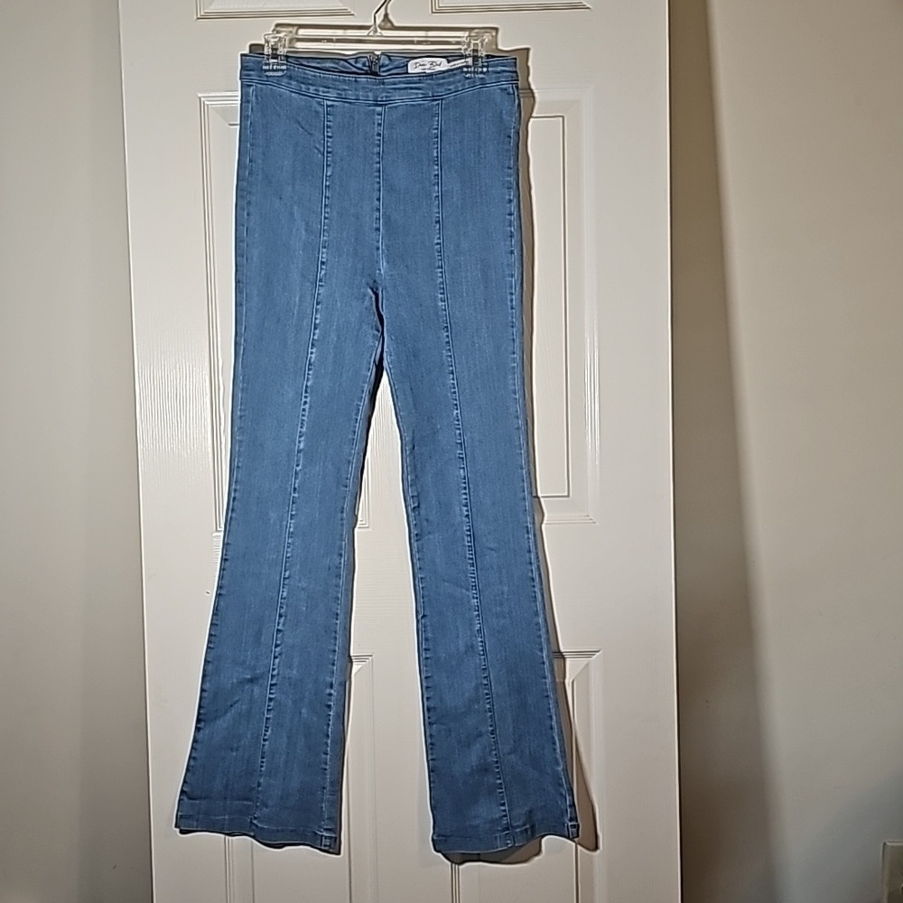 Denim Blvd Los Angeles High Rise Stretch Flare Leg Jeans Size L 29 Waist